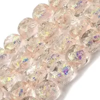 Handmade Foil Lampwork Beads Strands