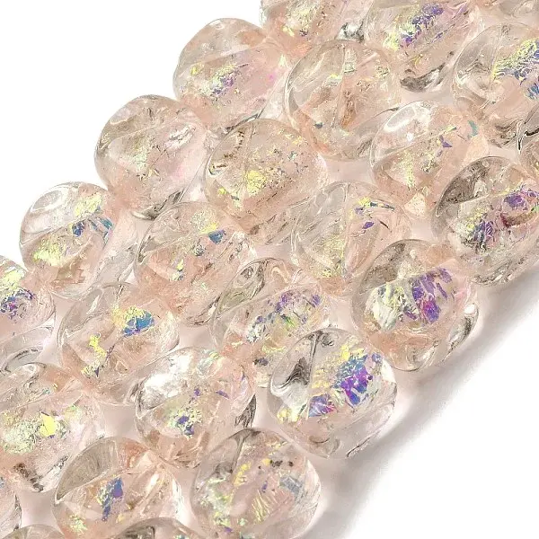 Handmade Foil Lampwork Beads Strands