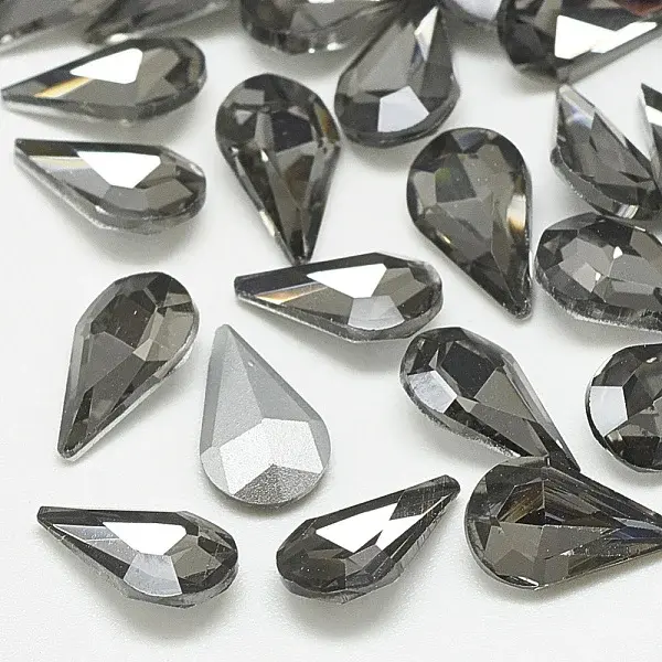 Pointed Back Glass Rhinestone Cabochons