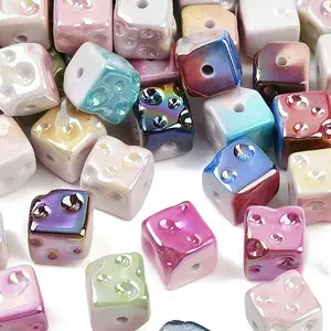 UV Plating Opaque Acrylic Beads