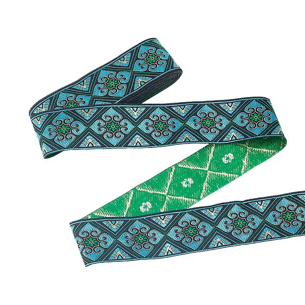 7M Polyester Jacquard Rhombus Ribbon