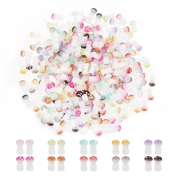 300Pcs 10 Colors Opaque Glass Beads