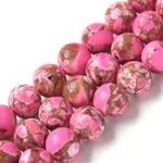 Dyed Synthetic Imperial Jasper Beads Strands