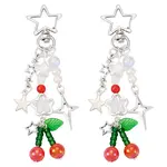 2Pcs Cherry Plastic Pendant Decorations