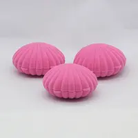 Shell Shaped Velvet Jewelry Storage Boxes