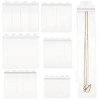 90Pcs 6 Styles PVC Transparent Plastic Zip Lock Bags