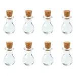 8Pcs Mini High Borosilicate Glass Bottle Bead Containers