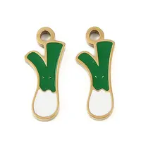 Vegetables 304 Stainless Steel Enamel Charms