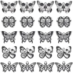 20Pcs 5 Style Alloy Enamel Pendants