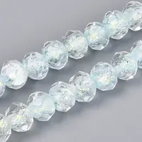 Handmade Foil Lampwork Beads Strands