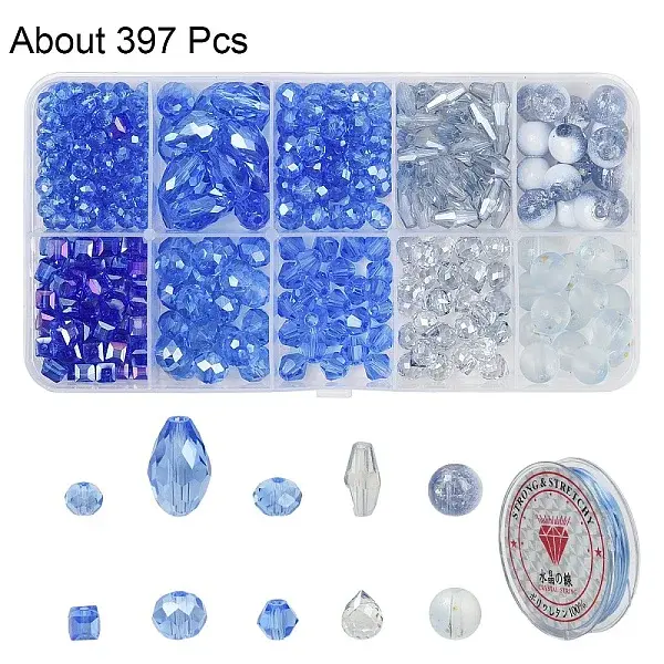 DIY Electroplate Glass Beads Sets