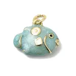 Brass Enamel Pendants