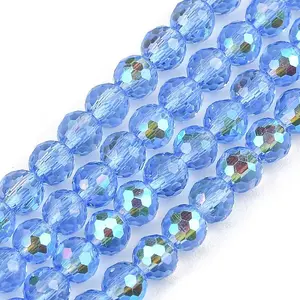 Electroplate Transparent Glass Beads
