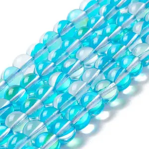 Synthetic Moonstone Beads Strands