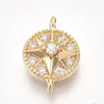 Brass Cubic Zirconia Links