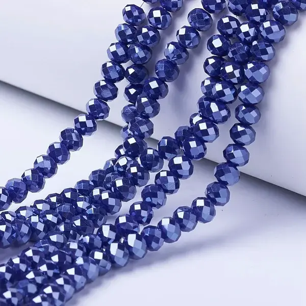 Electroplate Glass Beads Strands