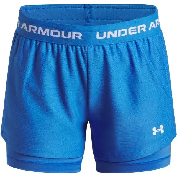 Under Armour TECH PLAY UP 2N1 SHORT Dievčenské šortky, modrá, veľkosť XL