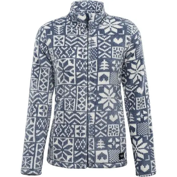 ALPINE PRO EFLINA Dámská fleecová mikina, tmavě modrá, velikost