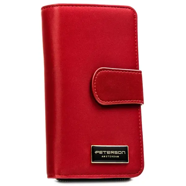 Dámská kožená peněženka červená - Peterson Kosina