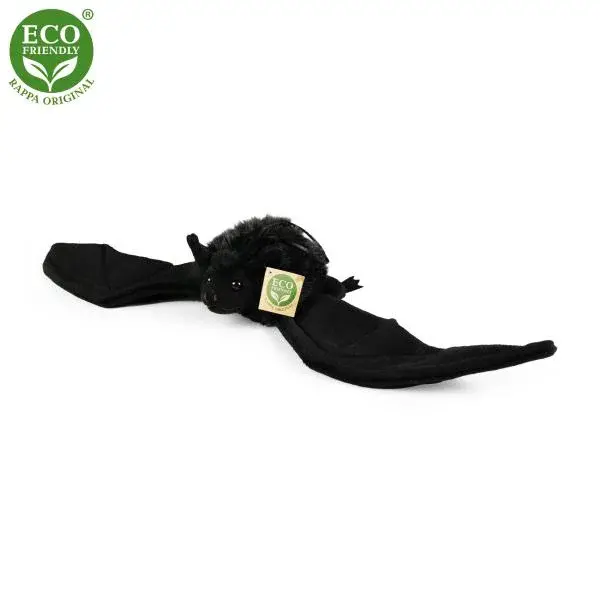 Plyšový netopýr černý 16 cm ECO-FRIENDLY
