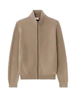 Celio hnědý svetr na zip