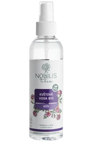 NOBILIS TILIA Květová voda BIO růže 200 ml