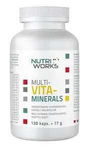 NUTRIWORKS Multivitaminerals 120 kapslí