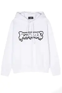 Bílá mikina Dsquared2 s kapucí