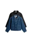 The Set Prechodná bunda  modrá denim / čierna