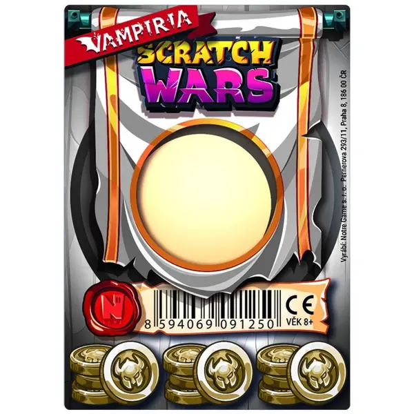 Notre Game Scratch Wars Karta Zbrane Vampiria