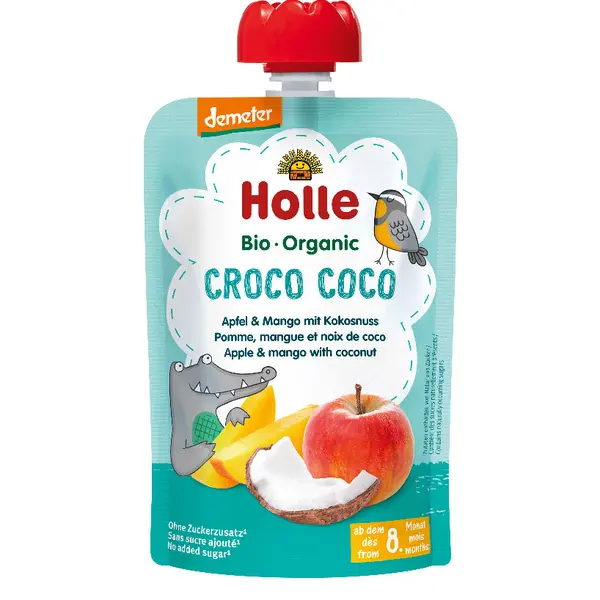 HOLLE Holle Bio Croco Coco kapsička – jablko s mangem a kokosem 100g 100 g
