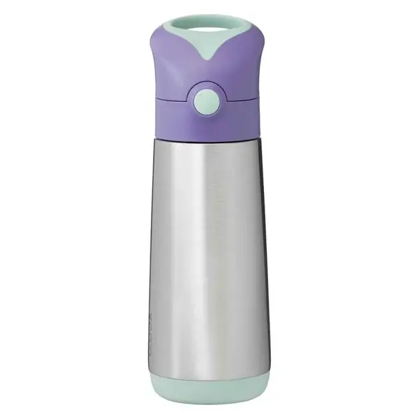 B.BOX Termoska na pití s brčkem - lilac pop 500ml
