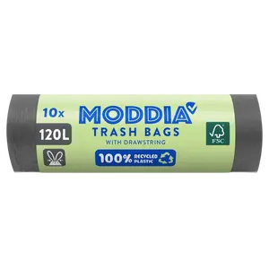 MODDIA Odpadkové pytle se zatahovací páskou 10 x 120 l