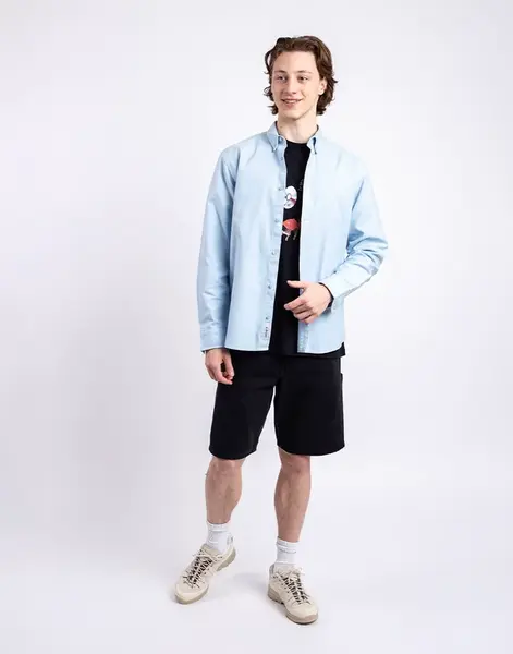 Carhartt WIP L/S Bolton Shirt Air sky garmend dyed M