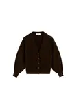 Scalpers Kardigán  tmavohnedá