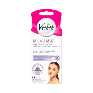 VEET Minima Hypoalergenní voskové pásky na obličej 20 ks