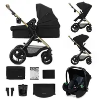KINDERKRAFT Kočárek kombinovaný 3v1 Moov 2 XL Air Black