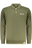 Pánske zelené polo s dlhým rukávom