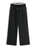 Tommy Jeans Nohavice  čierna / biela