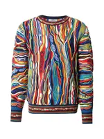 Carlo Colucci Sveter 'Fanti'  námornícka modrá / žltá / zelená / červená