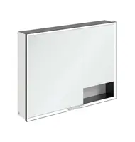 Villeroy & Boch My View+ - Zrkadlová skrinka s LED osvetlením 100x75x17 cm, 2 dvierka, matná čierna/sivá B48110VE