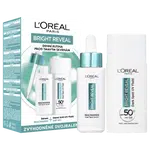 L'ORÉAL PARIS Bright Reveal denní anti-UV fluid SPF 50+, 50 ml + Bright Reveal sérum, proti tmavým skvrnám s niacinamidem, 30 ml