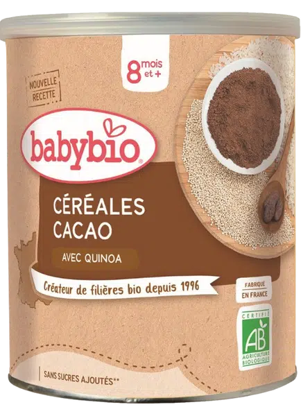 BABYBIO nemléčná bio kaše s kakaem 220 g