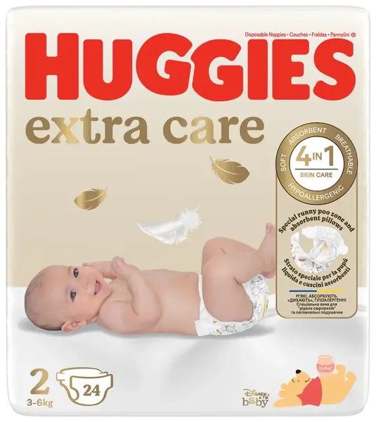 HUGGIES® Extra Care 2, 24 ks