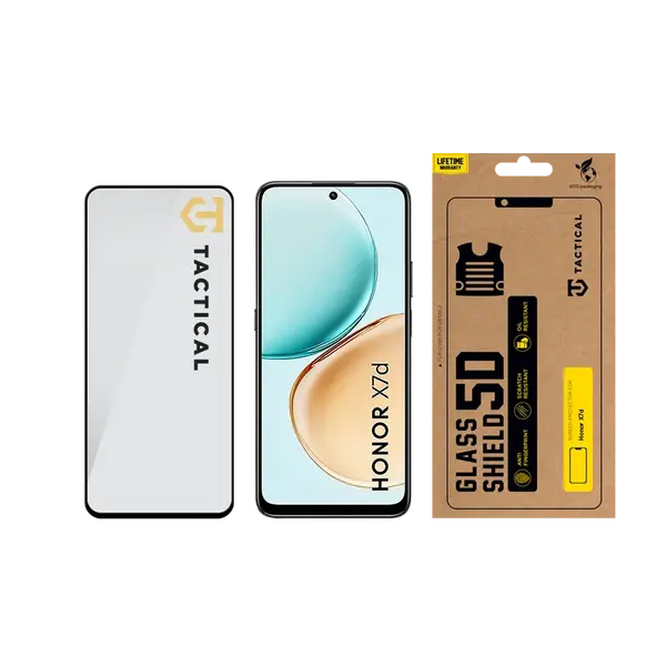 Tvrzené sklo Tactical Glass Shield 5D pro Honor X7d, černá