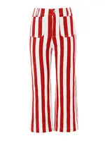 Imily Bela Džínsy  červená / biela