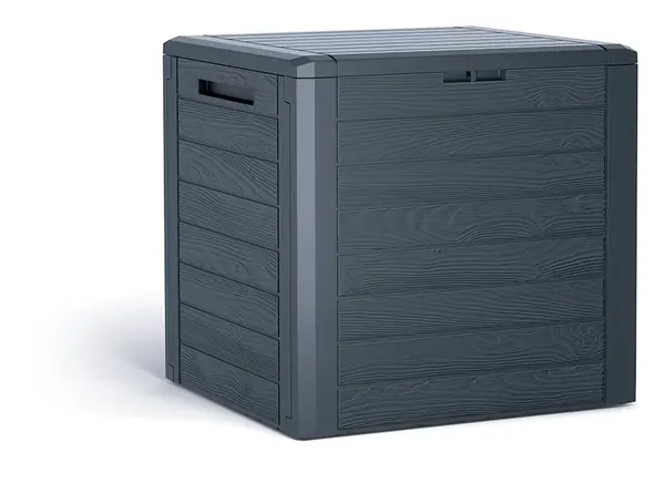 Záhradný box WOODEBOX 140 l - antracit 58,5 cm PRMBWL140-S433