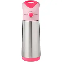 B.BOX FLAMINGO FIZZ 500 ML Termoska s brčkem, stříbrná, velikost 500 ML