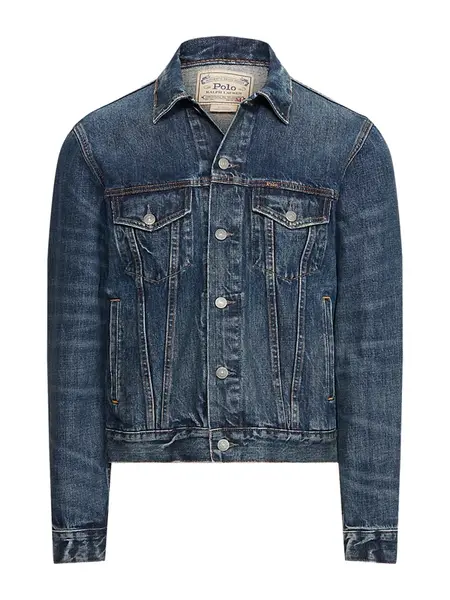 Polo Ralph Lauren Prechodná bunda  modrá denim