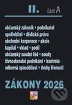 Zákony II A/2026 – Občanský zákoník - kniha z kategorie Občanské právo